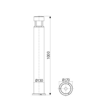 Greta Mini Led 9W 3000°K H. 100Cm